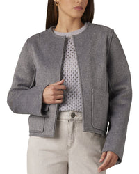 WIT & WISDOM Wit & Wisdom Wool-Blend Crop Coat