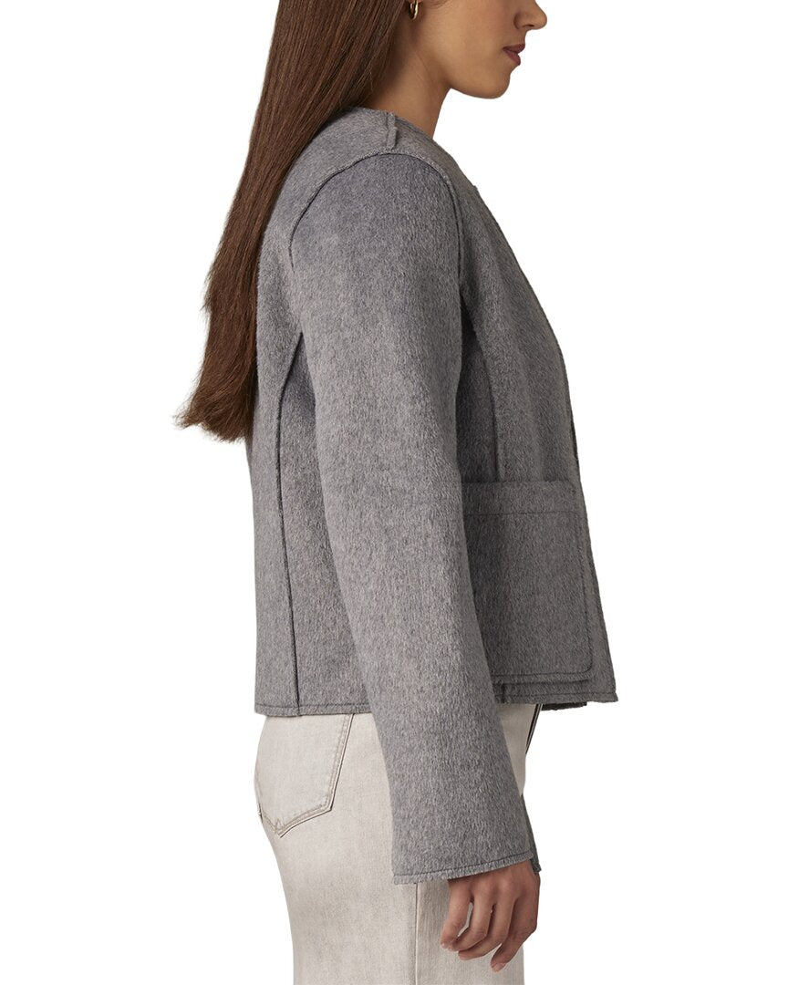 WIT & WISDOM Wit & Wisdom Wool-Blend Crop Coat