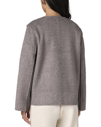WIT & WISDOM Wit & Wisdom Shoulder Dot Wool-Blend Coat