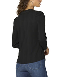 WIT & WISDOM Wit & Wisdom Puff Sleeve Knit Top