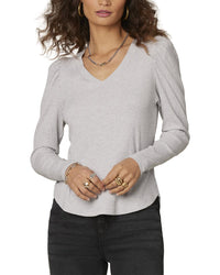 WIT & WISDOM Wit & Wisdom Puff Sleeve Knit Top