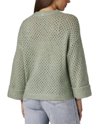 WIT & WISDOM Wit & Wisdom Open Work Sweater