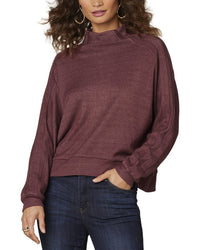 WIT & WISDOM Wit & Wisdom Mixed Media Knit Top