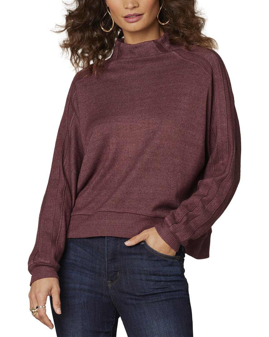 WIT & WISDOM Wit & Wisdom Mixed Media Knit Top