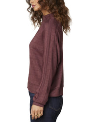 WIT & WISDOM Wit & Wisdom Mixed Media Knit Top