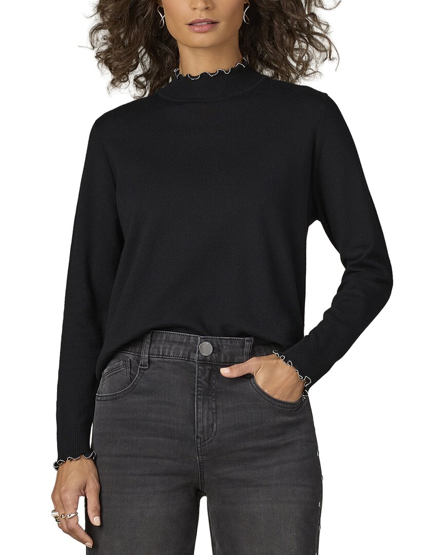 WIT & WISDOM Wit & Wisdom Mock Neck Sweater