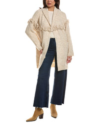 WIT & WISDOM Wit & Wisdom Fringe Wool-Blend Cardigan
