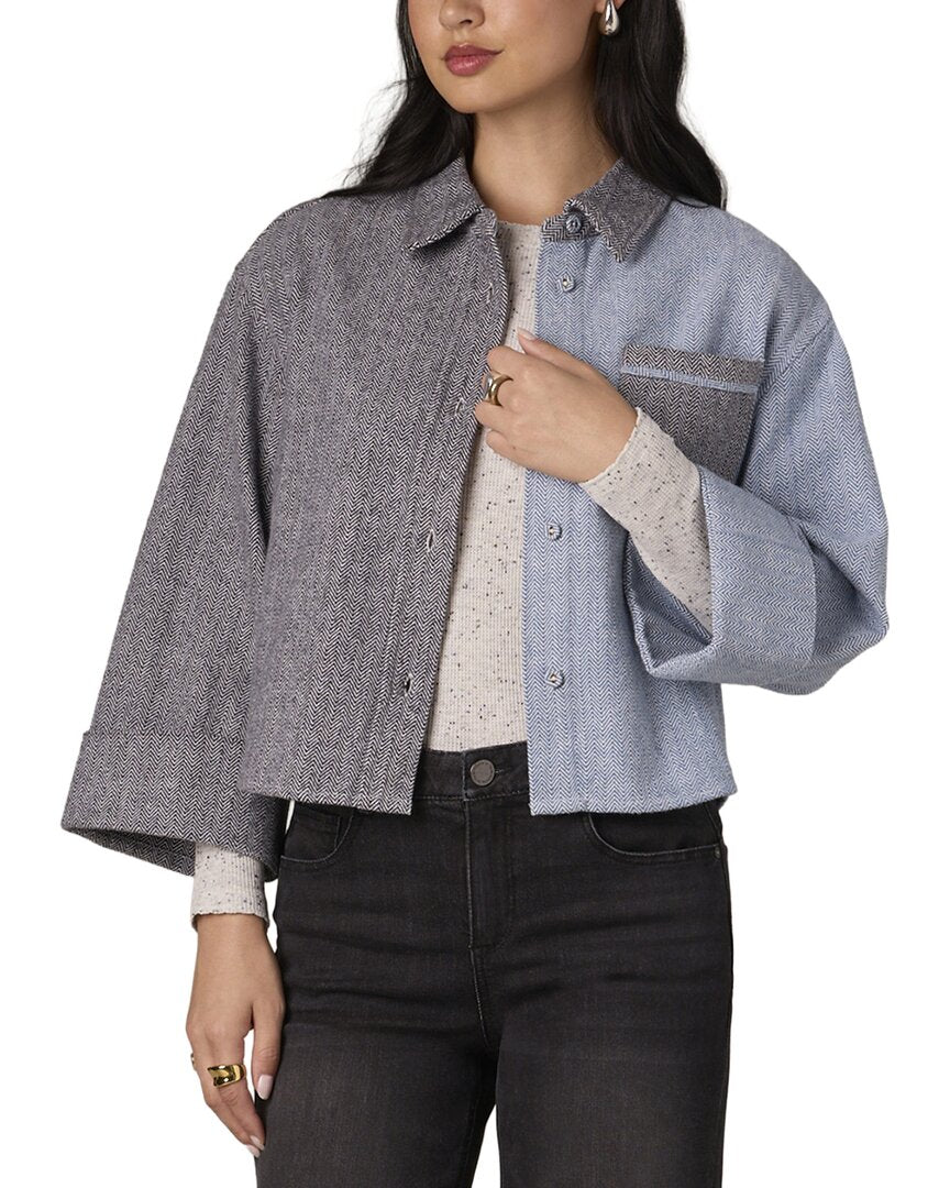 WIT & WISDOM Wit & Wisdom Two Tone Shirt Jacket