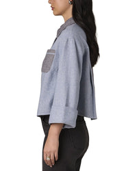 WIT & WISDOM Wit & Wisdom Two Tone Shirt Jacket