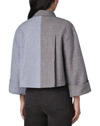 WIT & WISDOM Wit & Wisdom Two Tone Shirt Jacket