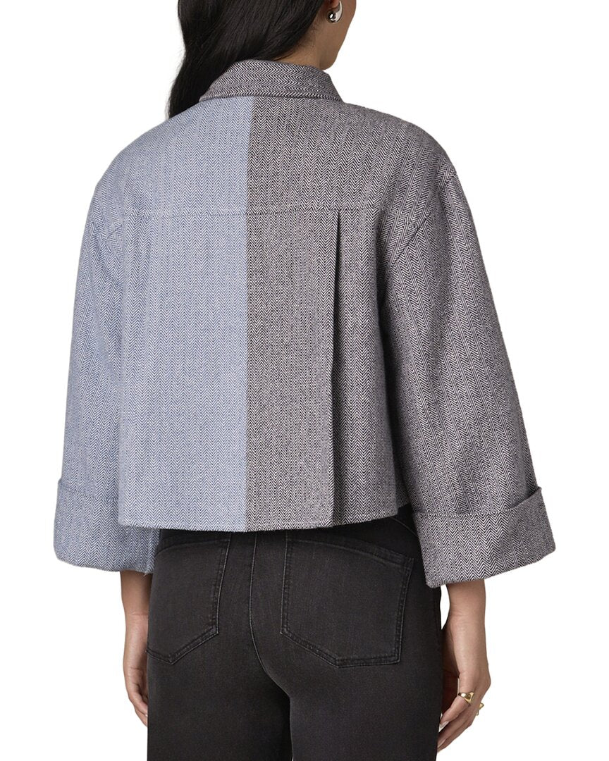 WIT & WISDOM Wit & Wisdom Two Tone Shirt Jacket