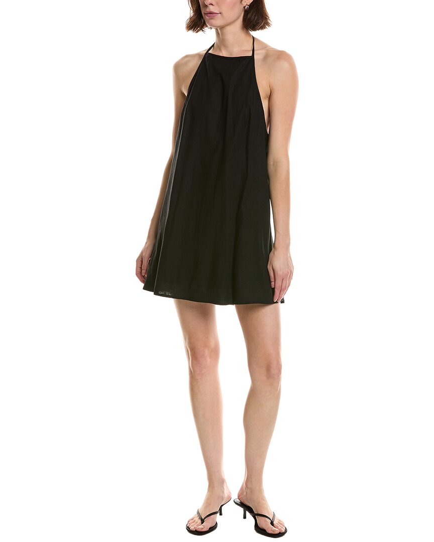 NIA Nia Elisa Linen-Blend Mini Dress