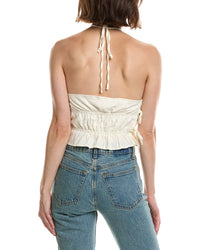 NIA Nia Alix Linen-Blend Top