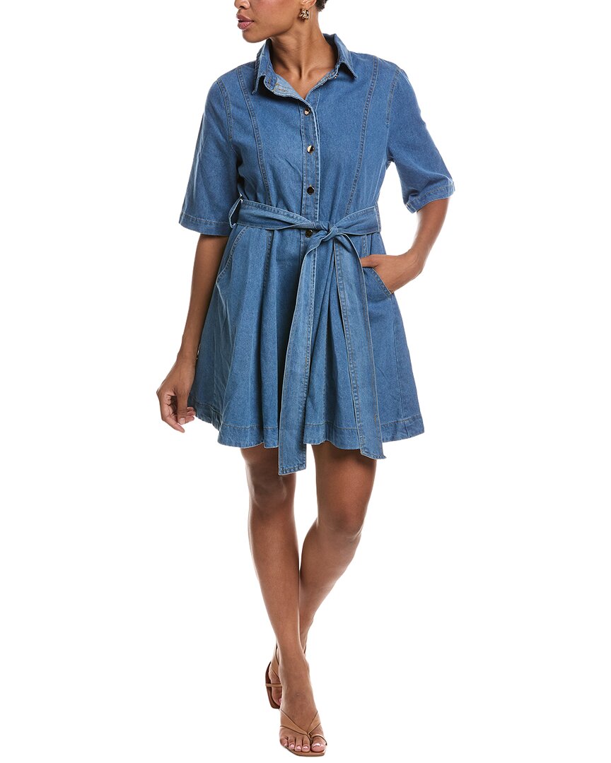 ESTELLINA Estellina Denim Mini Dress