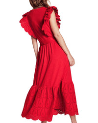 Boden Boden Ruffle Midi Dress