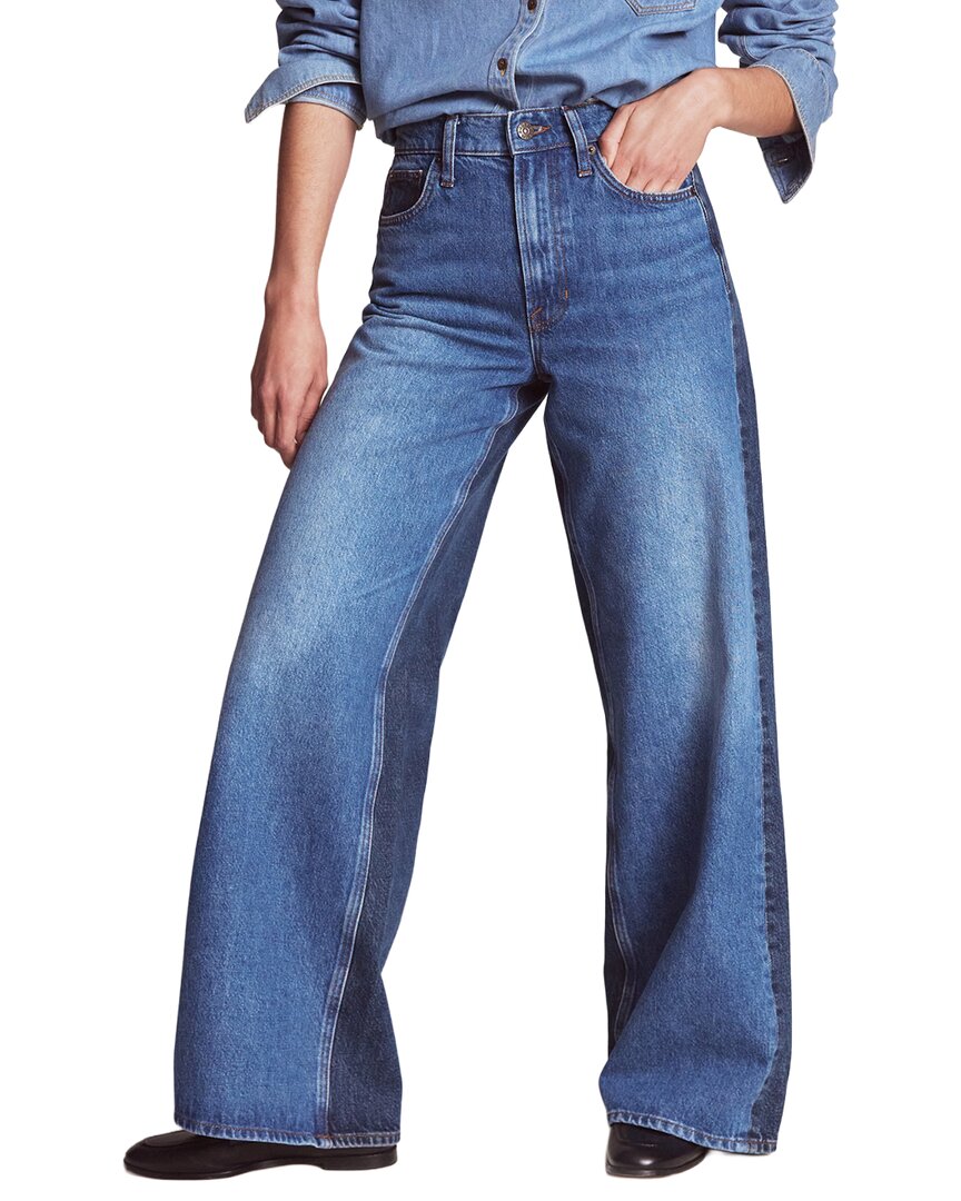 Boden Boden High Rise Hotch Potch Wide Leg Jean