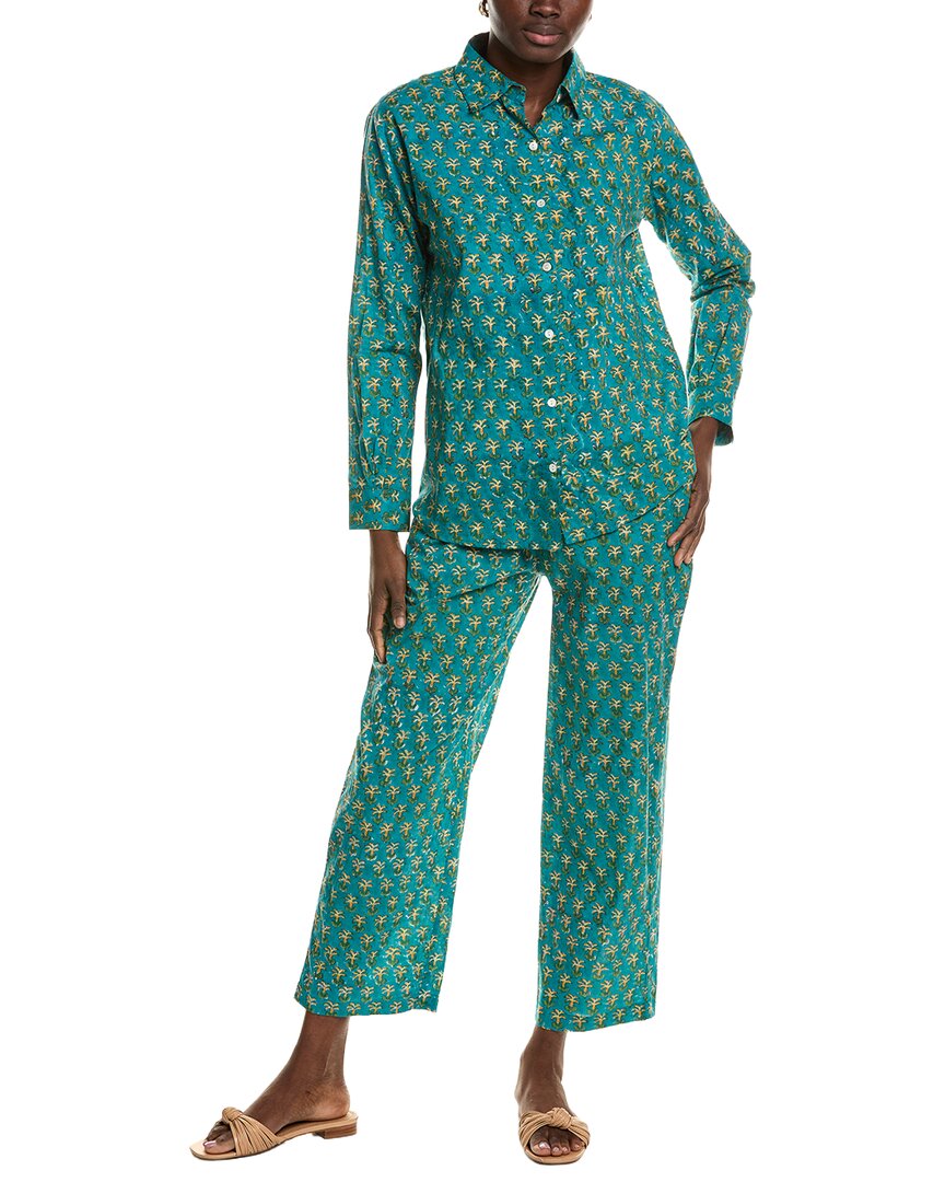 Mer St. Barth Mer St. Barth 2Pc Clementine Top & Pant Set