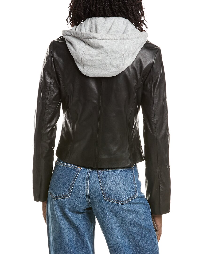 LAMARQUE Lamarque Removable Bib Leather Jacket