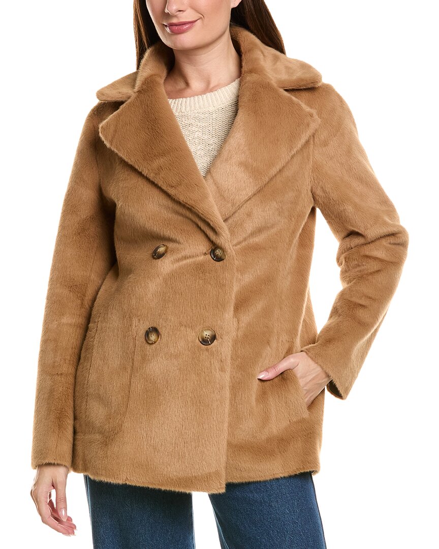 LAMARQUE Lamarque Faux Shearling Reversible Coat