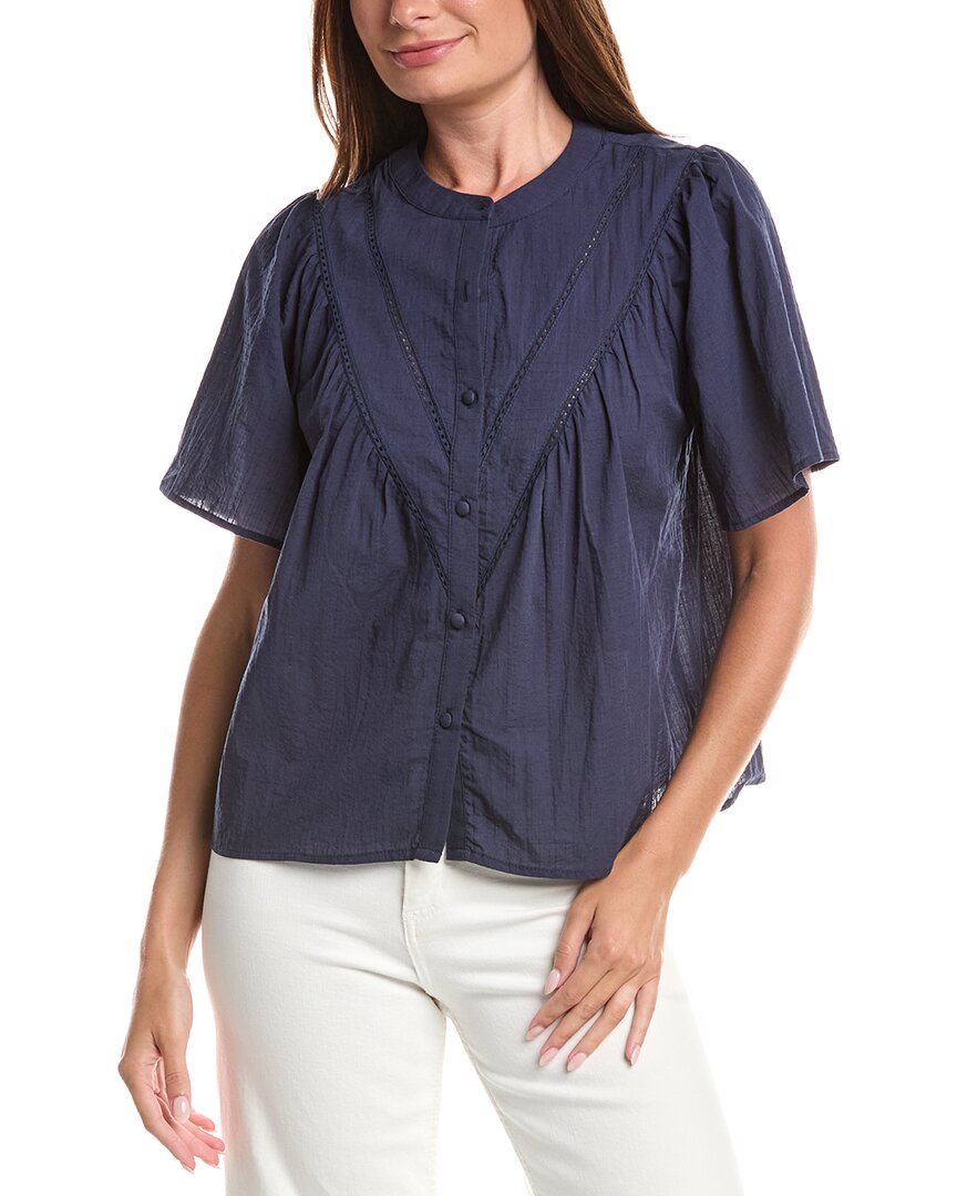 ANNA KAY Anna Kay Tropeanna Cashmere-Blend Blouse