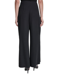 Halston Wide Leg Pleated Pant