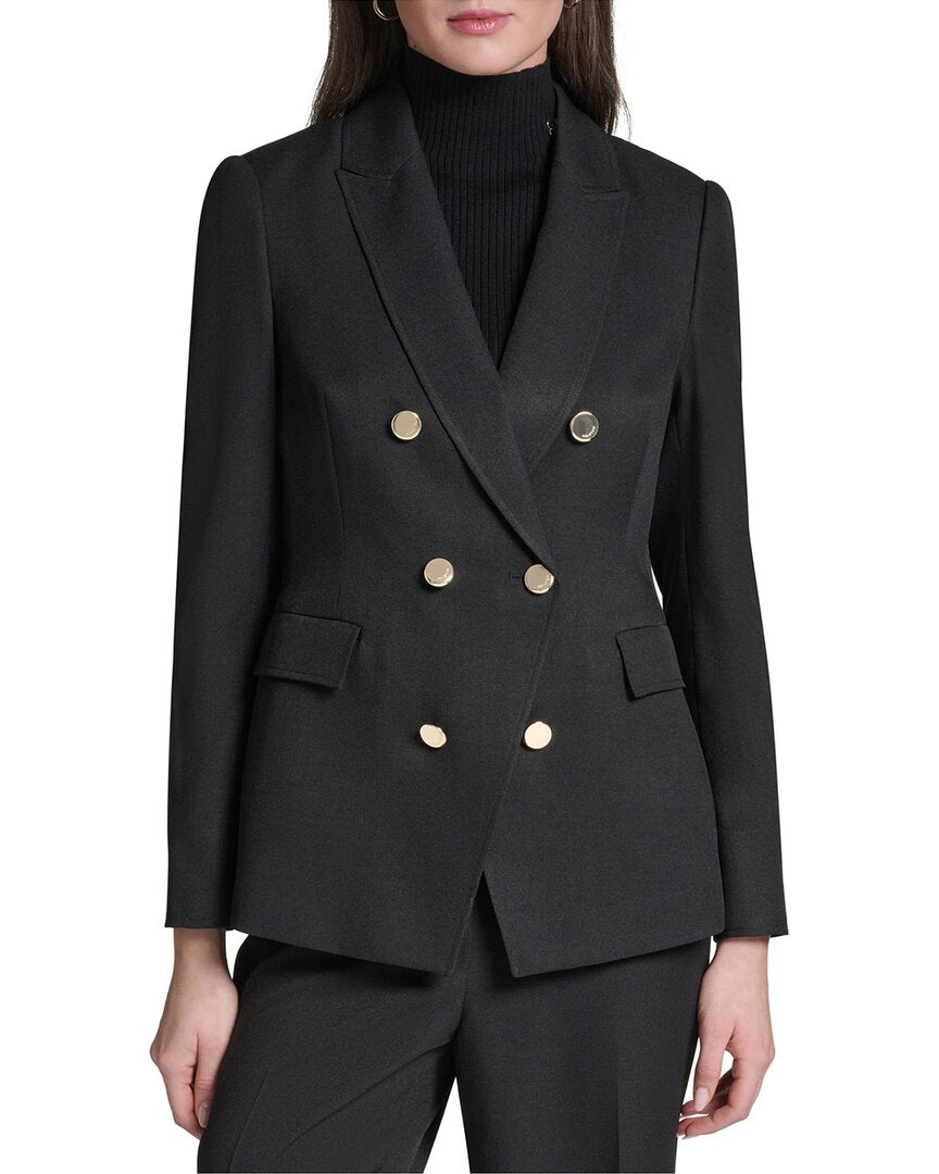 Halston Double Breasted Blazer