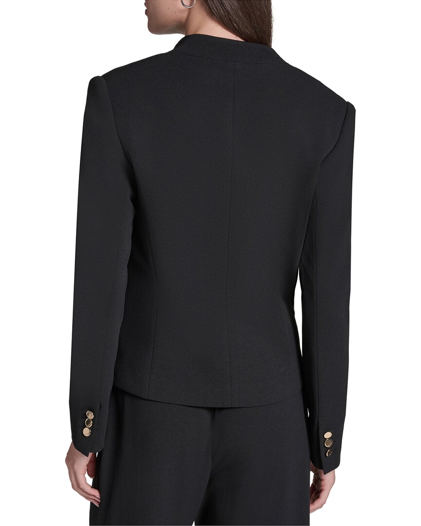 Halston Halston Collarless Blazer