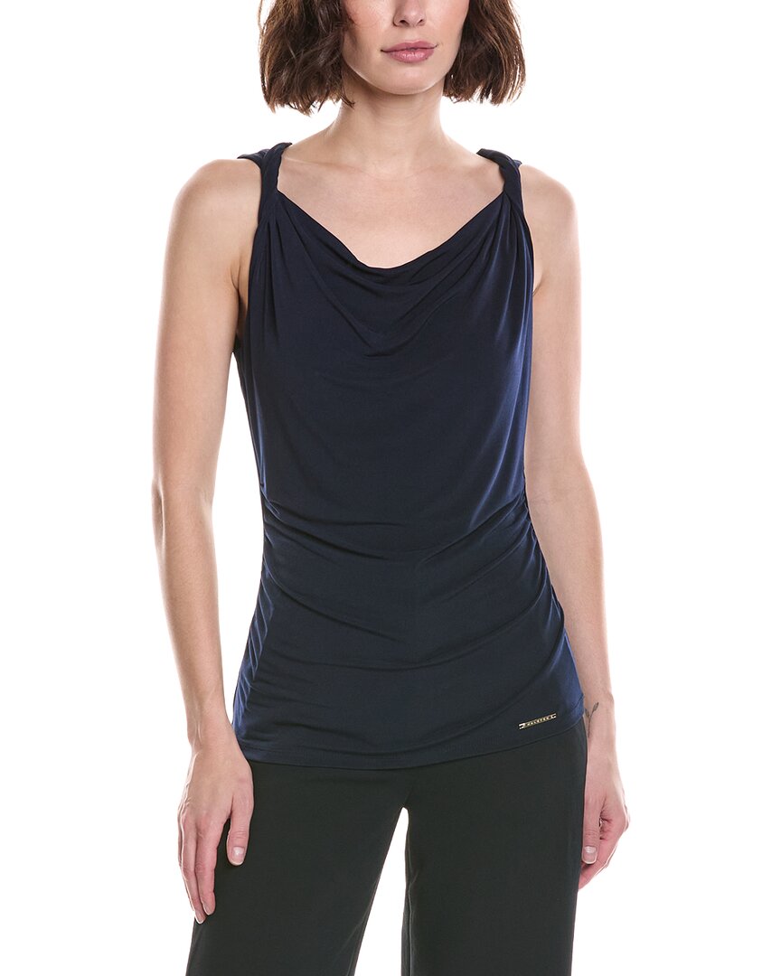 Halston Halston Draped Front Tank Top