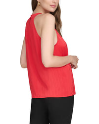 Halston Halston Pleated Halter Top