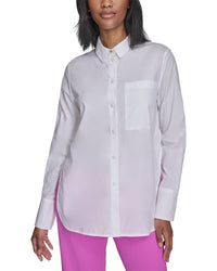 Halston Halston Long Sleeve Button Down Blouse