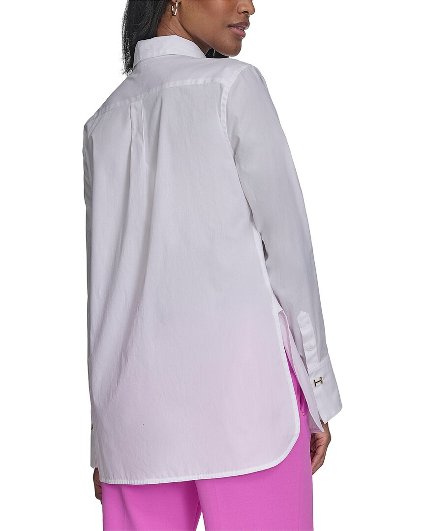 Halston Halston Long Sleeve Button Down Blouse