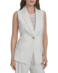 Halston Halston Notch Pocket Vest Top