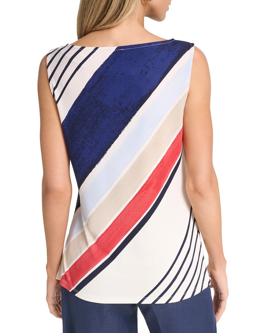 Halston Halston Stripped Tank Top