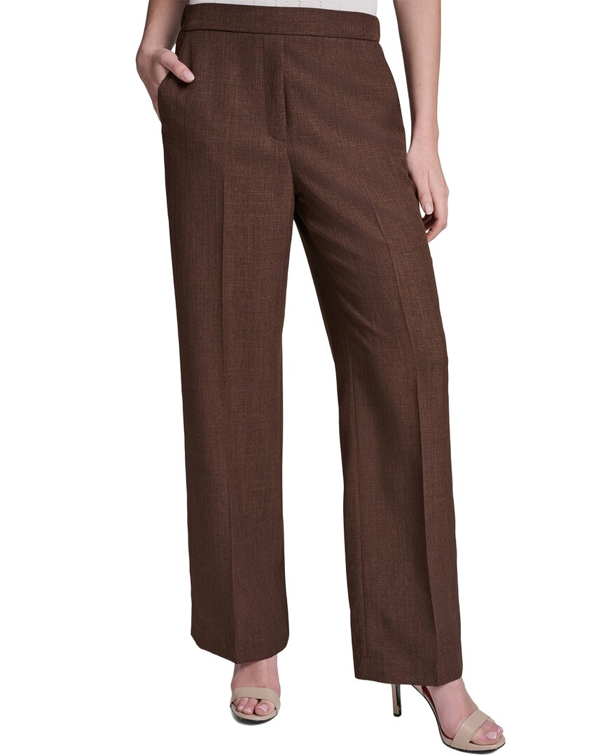 Halston Halston Wide Leg Ruched Pull-On Pant