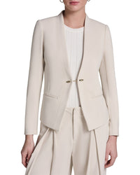 Halston Halston Collarless Blazer