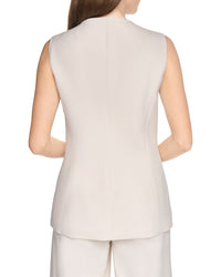 Halston Halston Button Up Vest Top