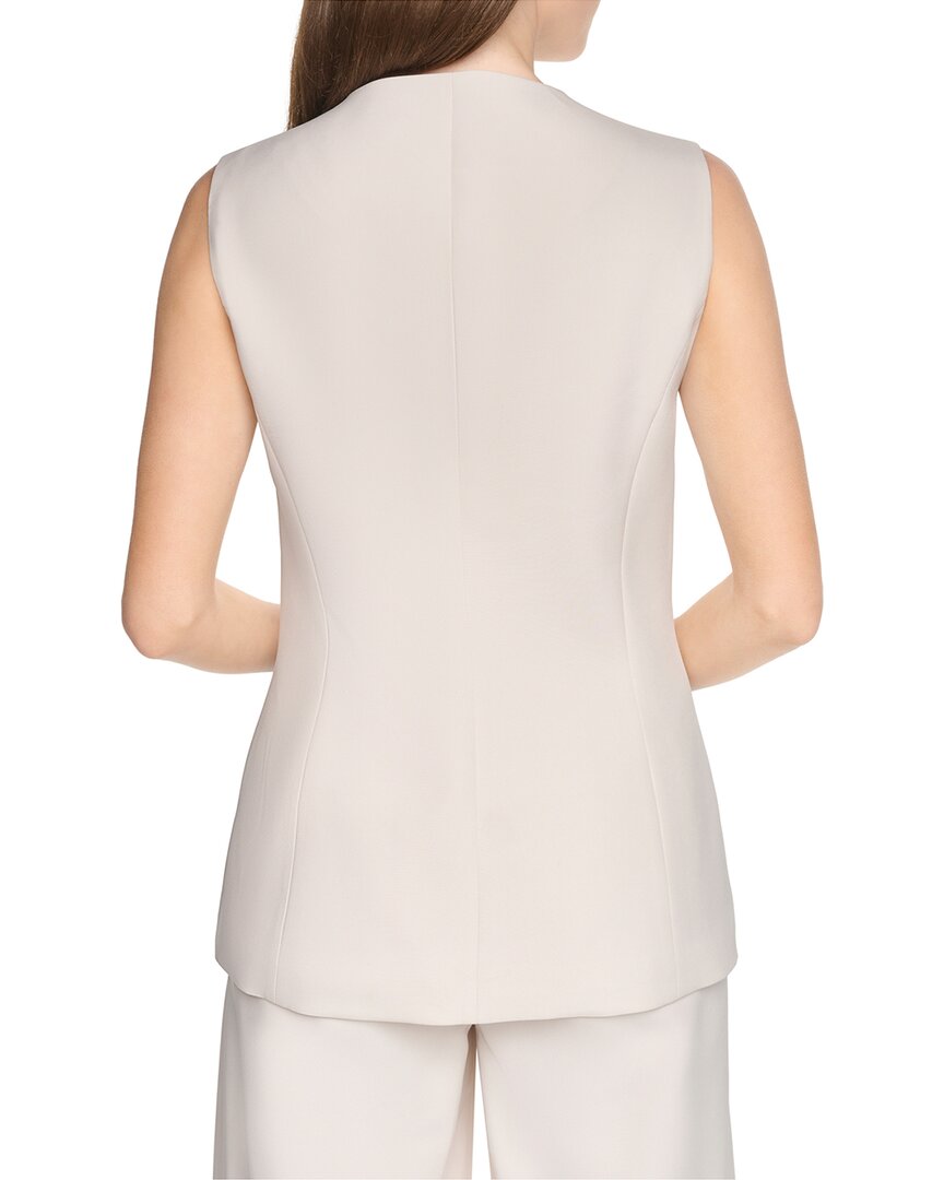 Halston Halston Button Up Vest Top
