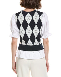 Nanette Nanette Lepore Nanette Nanette Lepore Mixed Media Top