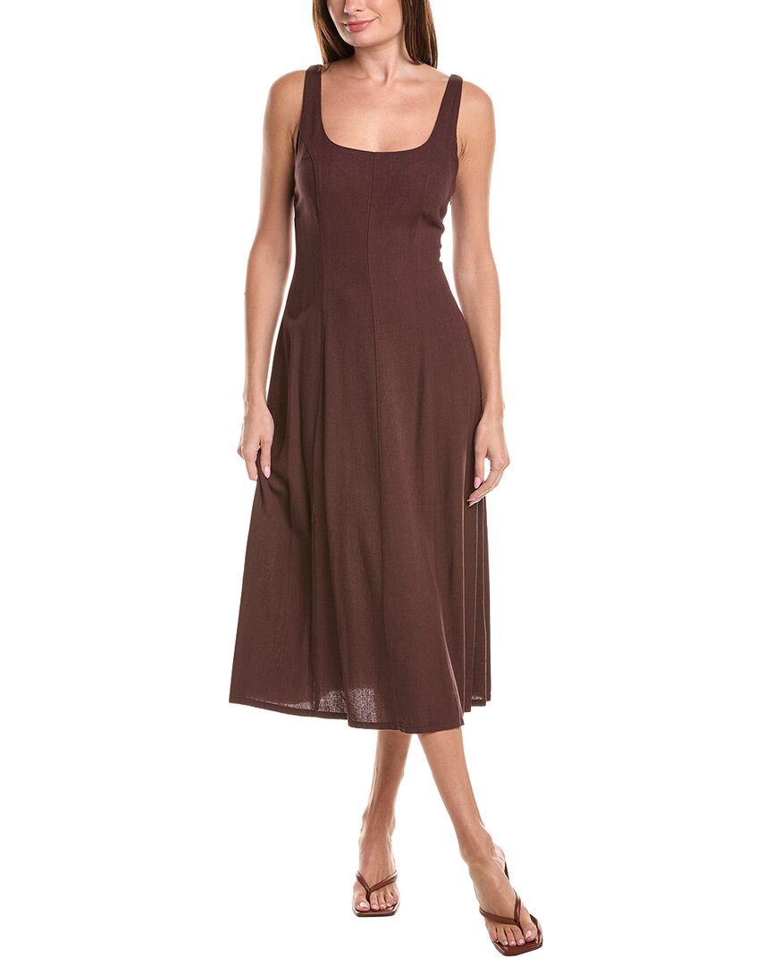Nanette Nanette Lepore Nanette Nanette Lepore Linen-Blend Mid Dress