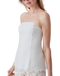 J.Mclaughlin Damari Linen-Blend Tube Top