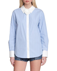 Avec Les Filles Avec Les Filles Rose French Cuff Menswear Shirt