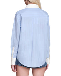 Avec Les Filles Avec Les Filles Rose French Cuff Menswear Shirt
