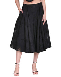Avec Les Filles Avec Les Filles Godet Maxi Skirt