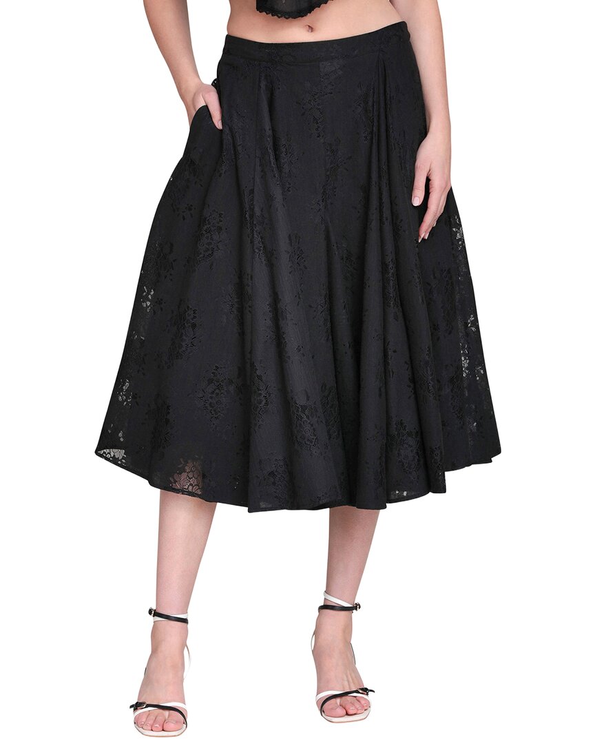 Avec Les Filles Avec Les Filles Godet Maxi Skirt