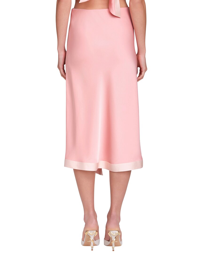Avec Les Filles Avec Les Filles Asymmetrical Faux Wrap Midi Skirt