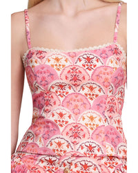Avec Les Filles Avec Les Filles Peplum Linen-Blend Tank Top