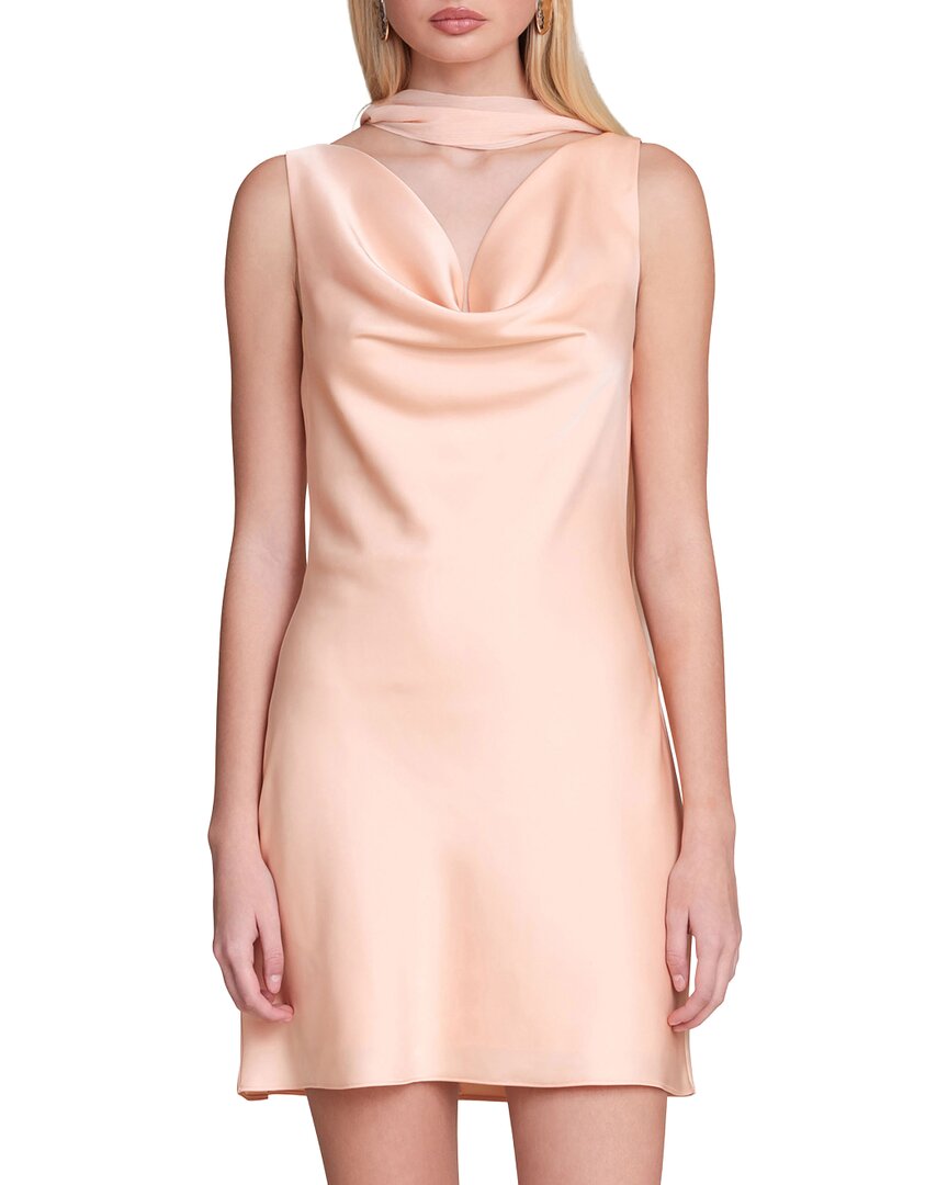Avec Les Filles Avec Les Filles Cowl Neck Mini Dress