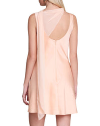Avec Les Filles Avec Les Filles Cowl Neck Mini Dress