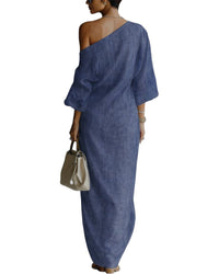 ENJOY PETRA Enjoy Petra One-Shoulder Maxi Dress