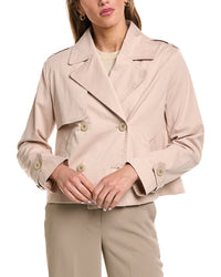 FLEURETTE Fleurette Cropped Trench Coat